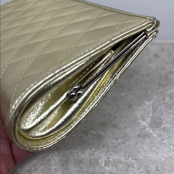Rare Vintage Pratten Gold Quilted Women's Clutch. Excellent condition! - Picture 6 of 11